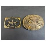 Amoco South Cowdens Operation Center Belt Buckle