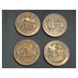 Thomason Medallic Copper Hue Bible Coins