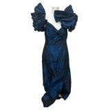 Lillie Rubin Size 12 Blue Iridescent Dress
