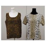 3pc Animal Print Blouses, Lizsport, Jordan, Medium