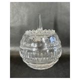 Clear Crystal Bowl and Clear Crystal Ring Holder