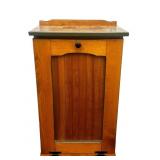 Decorative Wood Kitchen Refuse Bin