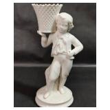 Belleek Porcelain Boy Basket Carrier 38/170