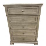 Ashley Furniture Grey Wood Five Drawer Dresser