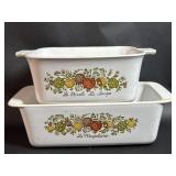 2 Spice of Life Corning Ware Baking Dishes