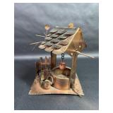 Welded Copper Tin Wishing Well Music Box