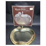 Gold Plated Apple Dish