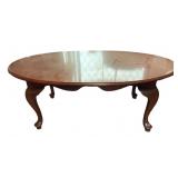 The Bombay Company Wood Oval Coffee Table