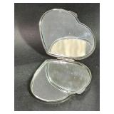 Monogram M Heart Shaped Compact Mirror