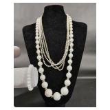 White Beaded Fashion Jewelry