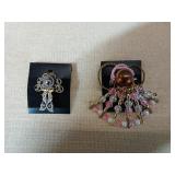 Two Angel Brooches