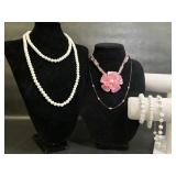 Pink and White Fashion Jewelry