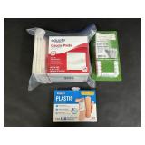 Guaze Pads, Cotton Swabs and Bandages