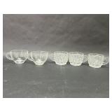 Federal Glass Rope Handle Punch Glasses