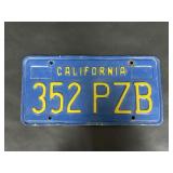 California License Plate