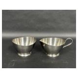 Stainless Steel Cream and Sugar Set