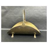 Vintage Brass Claw Foot Fireplace Log Holder