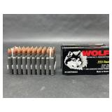 2 Box of Wolf Performance Ammo .223 Rem Cartridges