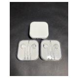 3pc Set of Apple Branded Wired Ear Pods