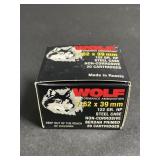 Box of Wolf Performance Ammo 62 x 39mm Cartridges