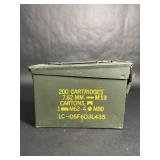 Vintage Military 200 Cartridge Ammo Canister