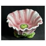 Pink Floral Ceramic Bowl