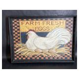 Farm Fresh Egg Chicken Tray with Handholds