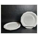 Pfaltzgraff Heritage White Ceramic Plates Set of 3