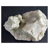 Block of Green Minerals/Crystal Clusters