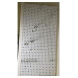 White Wall PegBoard Organizer