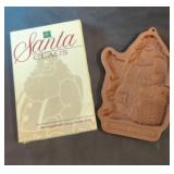 1992 Longaberger Santa Claus Christmas Cookie Mold