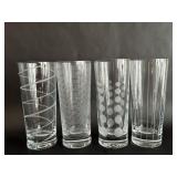 4pc Set of Mikasa Highball Glasses