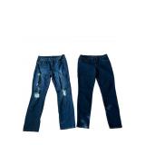 2pc Dark Blue d. Jeans Size 8