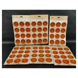 Six Orange Silicone Bakeware Molds