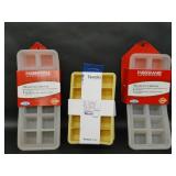 Four Silicone Ice Cube Trays