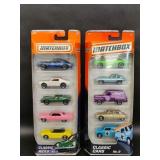 Two 5-Piece Matchbox DieCast Mini Cars