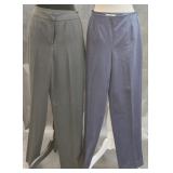 Two Talbots Stretch Pants Blue & Black Size 8