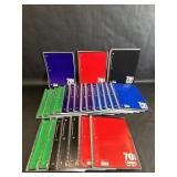 Set of 24 Wide Ruled 1 Subject Spiral Notebooks