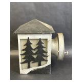 Vintage Metal Tree Outline Spotlight Lantern