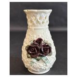 Ceramic 3D Rose Design Bud Vase