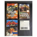 PC CD Rom Games Tough Trucks, Monster Jam