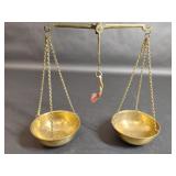 Vintage Brass Toned Hanging Scale