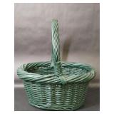 Forest Green Wicker Basket