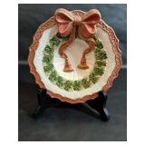 Fitz & Floyd Noel Collection Christmas Bow Bowl