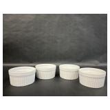 Set of Four HIC Ceramic 8oz Soufflï¿½ Pots