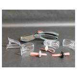 Clear Bag Clips, Silvermark Chopping Scissors