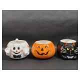 Three Home Interiors Halloween Candy Dishes