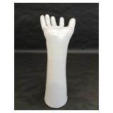 White Ceramic Hand Sculpture Candle Holder