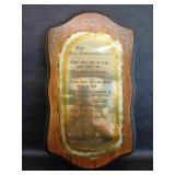 Vintage Homco The Ten Commandments Wood Wall M