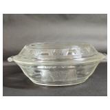 Vintage Glassbake Casserole Dish With Lid